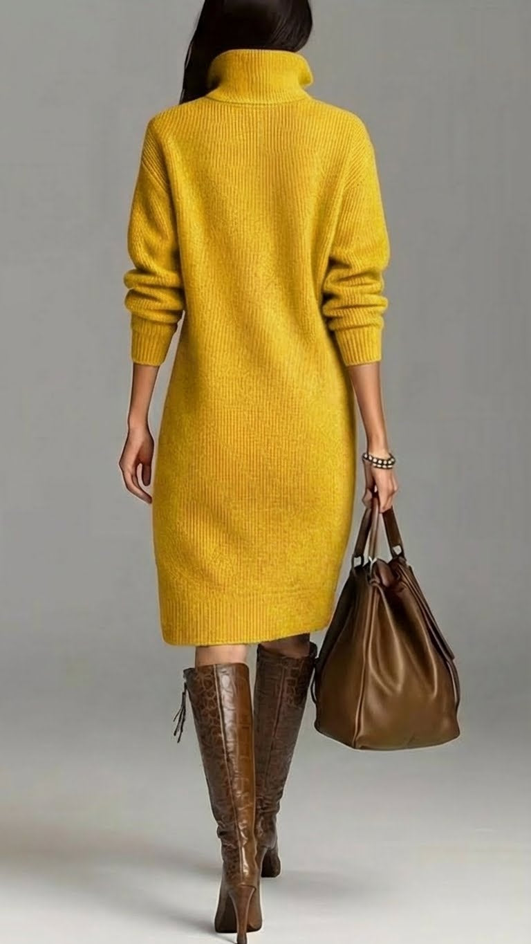 BELLE – SOFT KNIT BUTTON DRESS