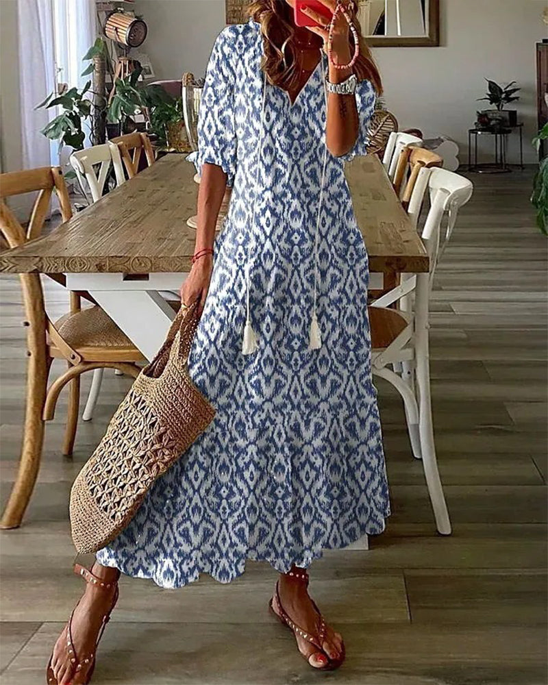 CAMELA - BOHO FLOWY COMFORT DRESS