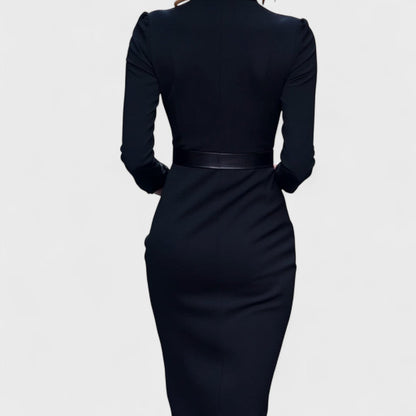 Mandarin Luxe - Maxi Dress With Belt