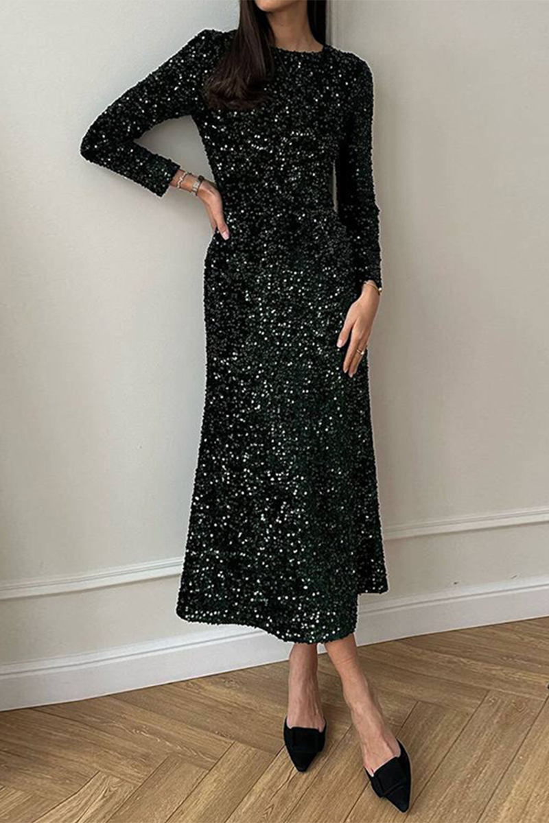CELESTINE - STUNNING SEQUIN EMBELLISHED DRESS
