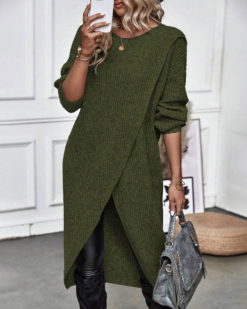 Addison™ - Irregular Style Sweater Dress
