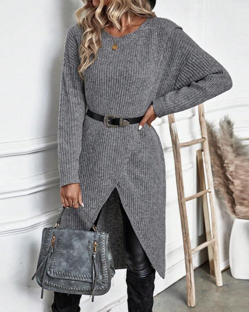 Addison™ - Irregular Style Sweater Dress
