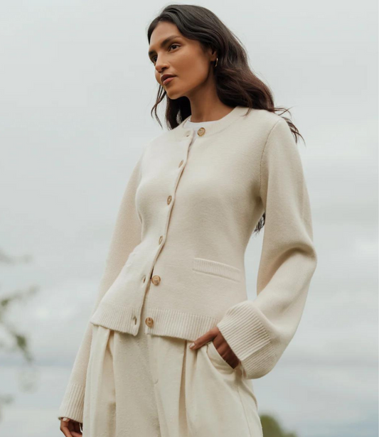 BELLAMY - BELL SLEEVE PLAIN CARDIGAN