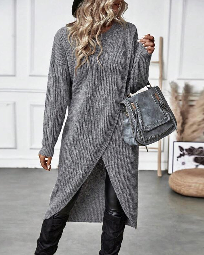 Addison™ - Irregular Style Sweater Dress