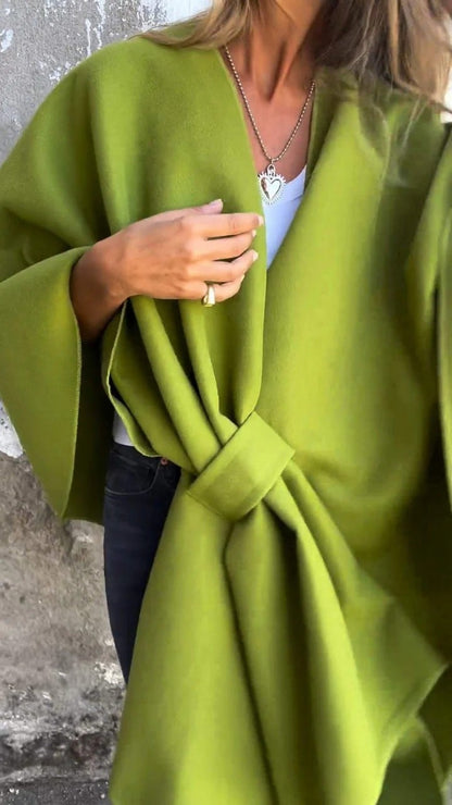 UMAIZA - EFFORTLESS STYLE V-NECK CAPE JACKET