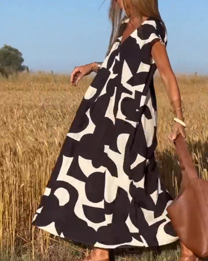 Alvina - Relaxed Abstract Dress