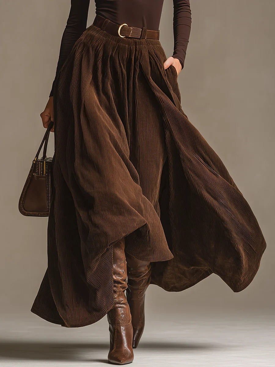 Aveline Two-Piece Set (Turtleneck & Maxi Skirt)