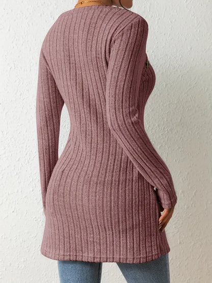 Julia™ - Trendy Ribbed Asymmetrical Top