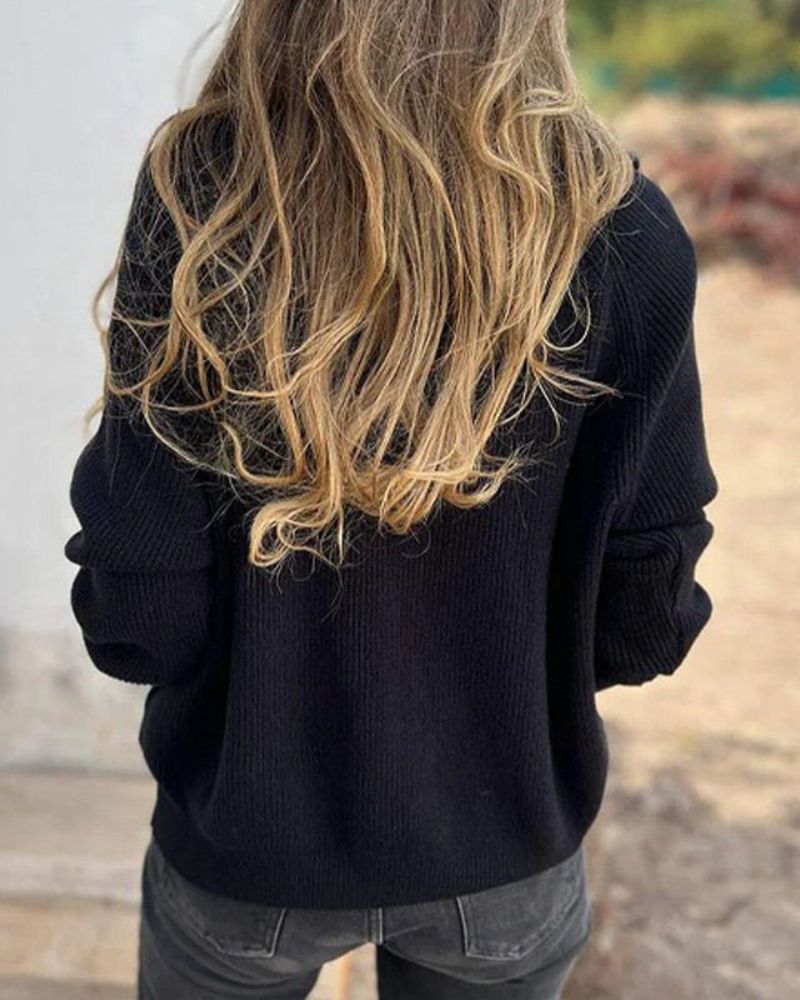 VELLE - SOFT WOVEN THREADED PULLOVER