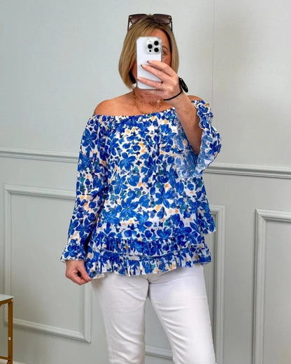 BRITNEY - CASUAL LUXE GLAM BLOUSE