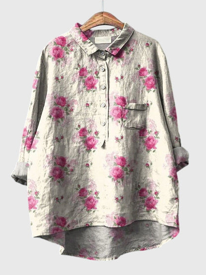 Kate™ | Vintage Floral Blouse