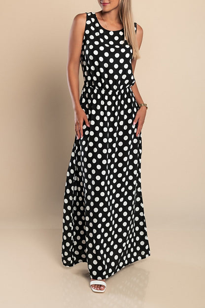 Amber | Long Dot Dress