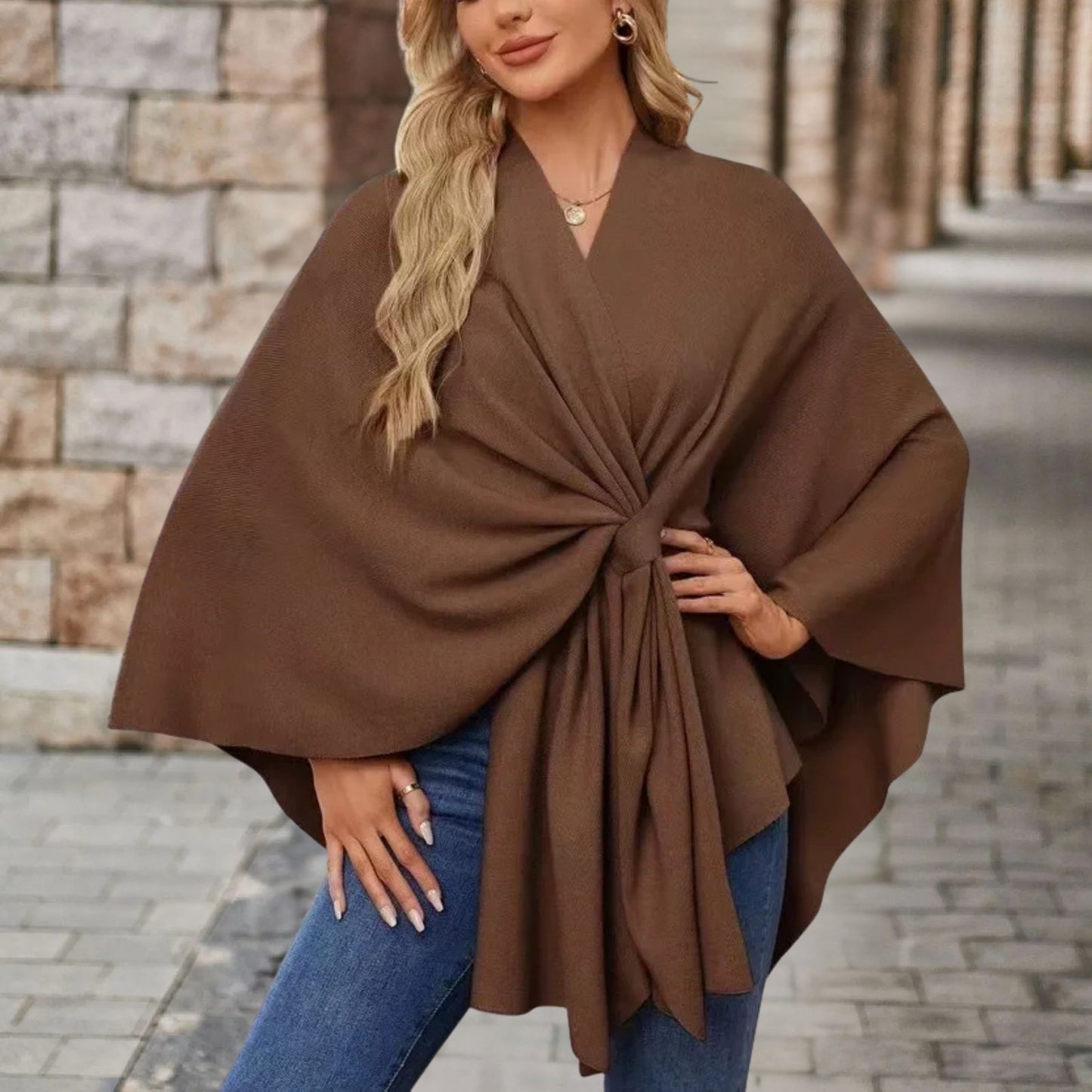 Emryn™ | Stylish Cardigan Poncho