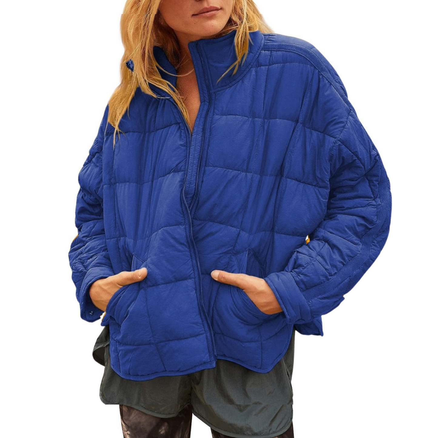 April | Lightweight Compact Zip Puffer Jacket