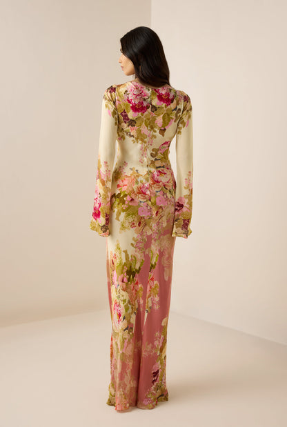 ALINA – ROMANTIC FLORAL GLIDE DRESS