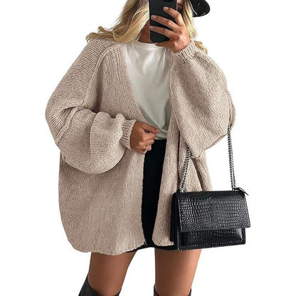 ALIYAH - CHIC WARMTH KNIT MAXI CARDIGAN