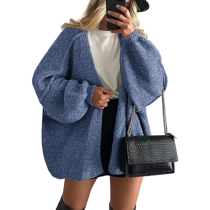 ALIYAH - CHIC WARMTH KNIT MAXI CARDIGAN