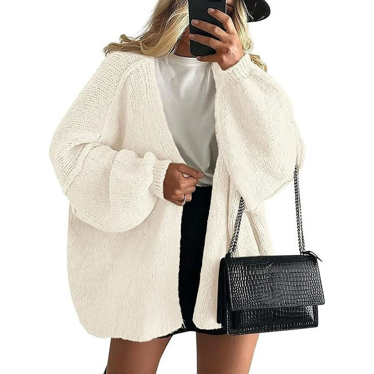 ALIYAH - CHIC WARMTH KNIT MAXI CARDIGAN