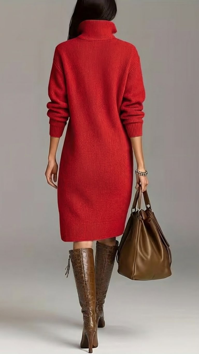 BELLE – SOFT KNIT BUTTON DRESS