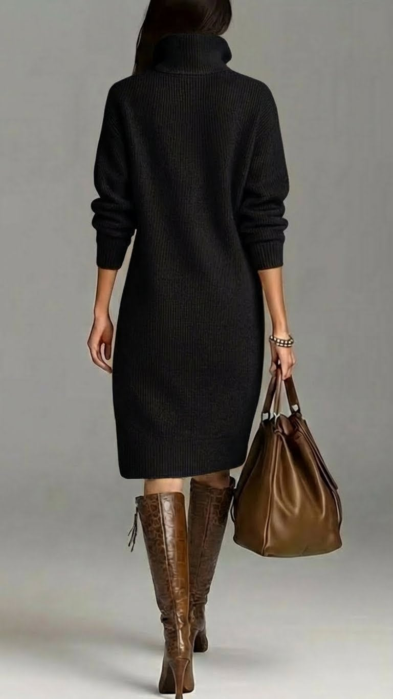 BELLE – SOFT KNIT BUTTON DRESS