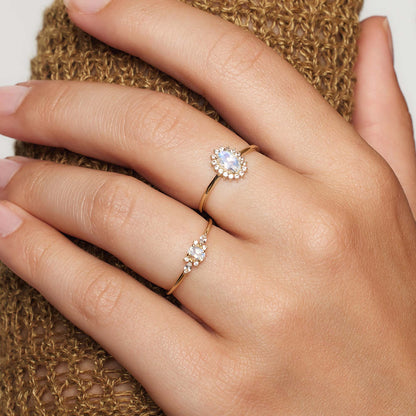 Lioravelle | Violet Diamond Ring 18k Gold