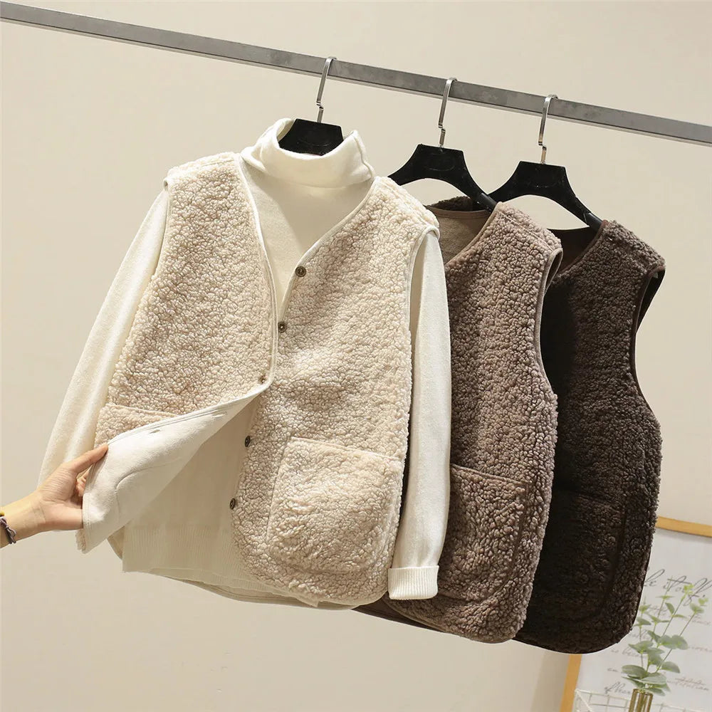 AMANDA – COZY BUTTON-UP VEST