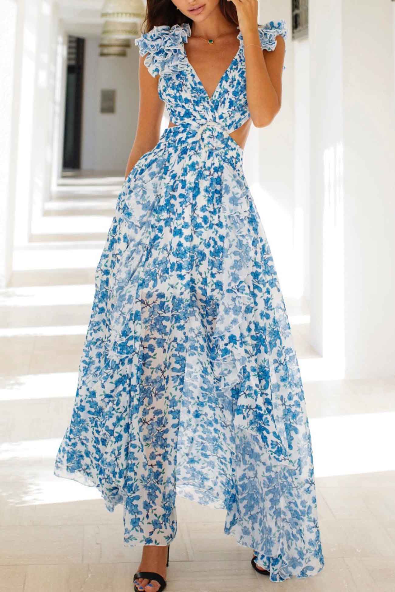 AMMALIE - CHIC SUMMER ELEGANCE MAXI DRESS