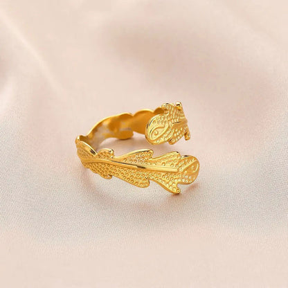 Janirelle | Coral Ring 18K Gold