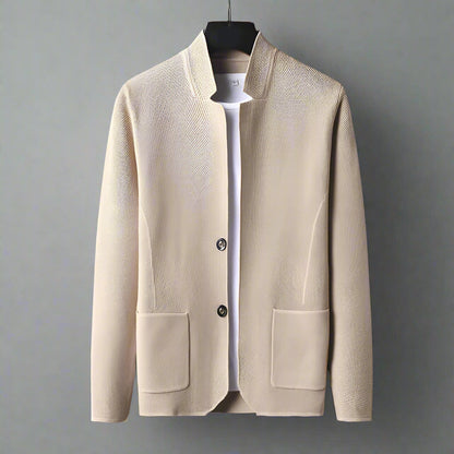 ETHAN – MINIMALIST KNIT BUTTON-UP CARDIGAN