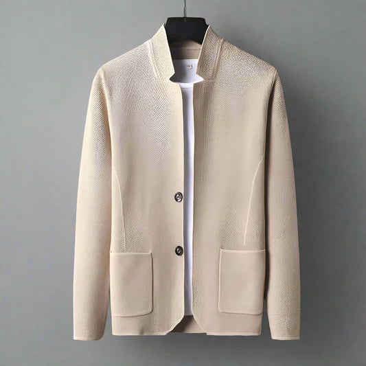 ETHAN – MINIMALIST KNIT BUTTON-UP CARDIGAN