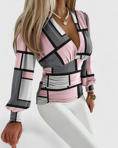 Loravine | Elegant V-Neck Top