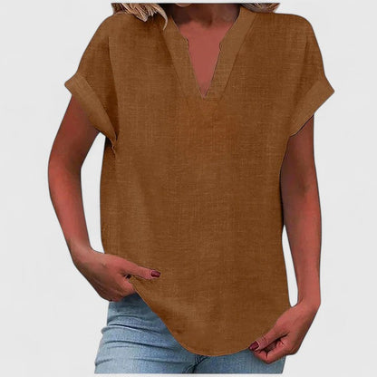Xavinah | Comfortable V-Neck Blouse