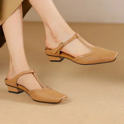 ANN - RENA LEATHER SANDALS