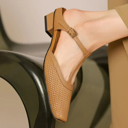 ANN - RENA LEATHER SANDALS