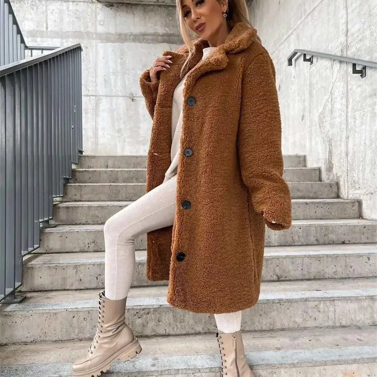 CARALINE - FLEECE FROST COAT