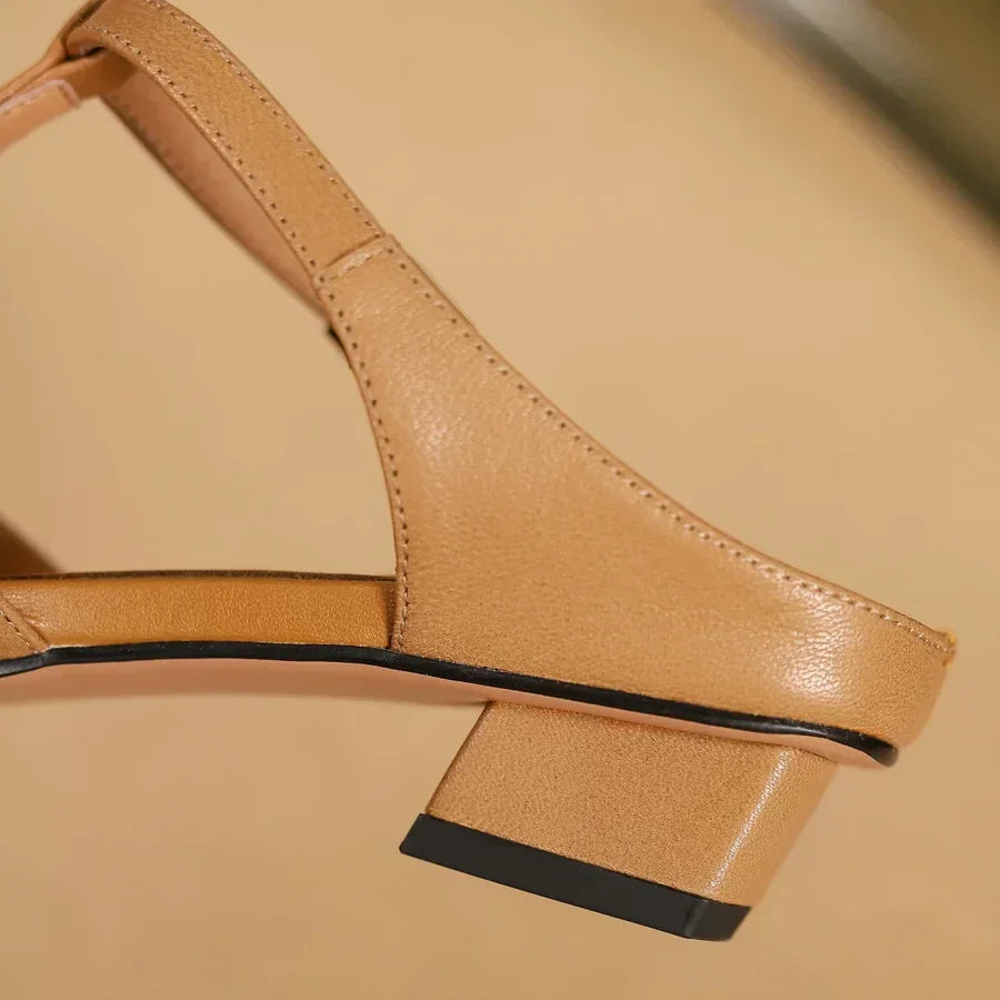 ANN - RENA LEATHER SANDALS