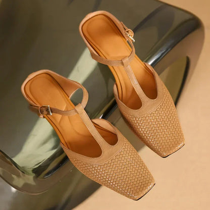 ANN - RENA LEATHER SANDALS