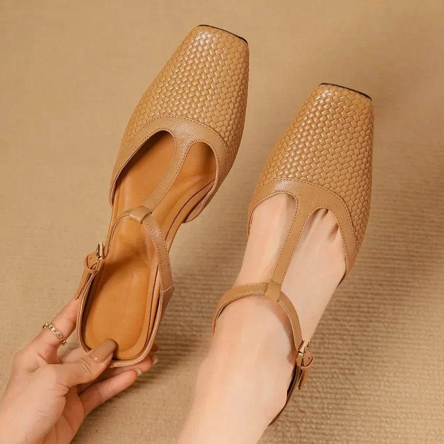 ANN - RENA LEATHER SANDALS