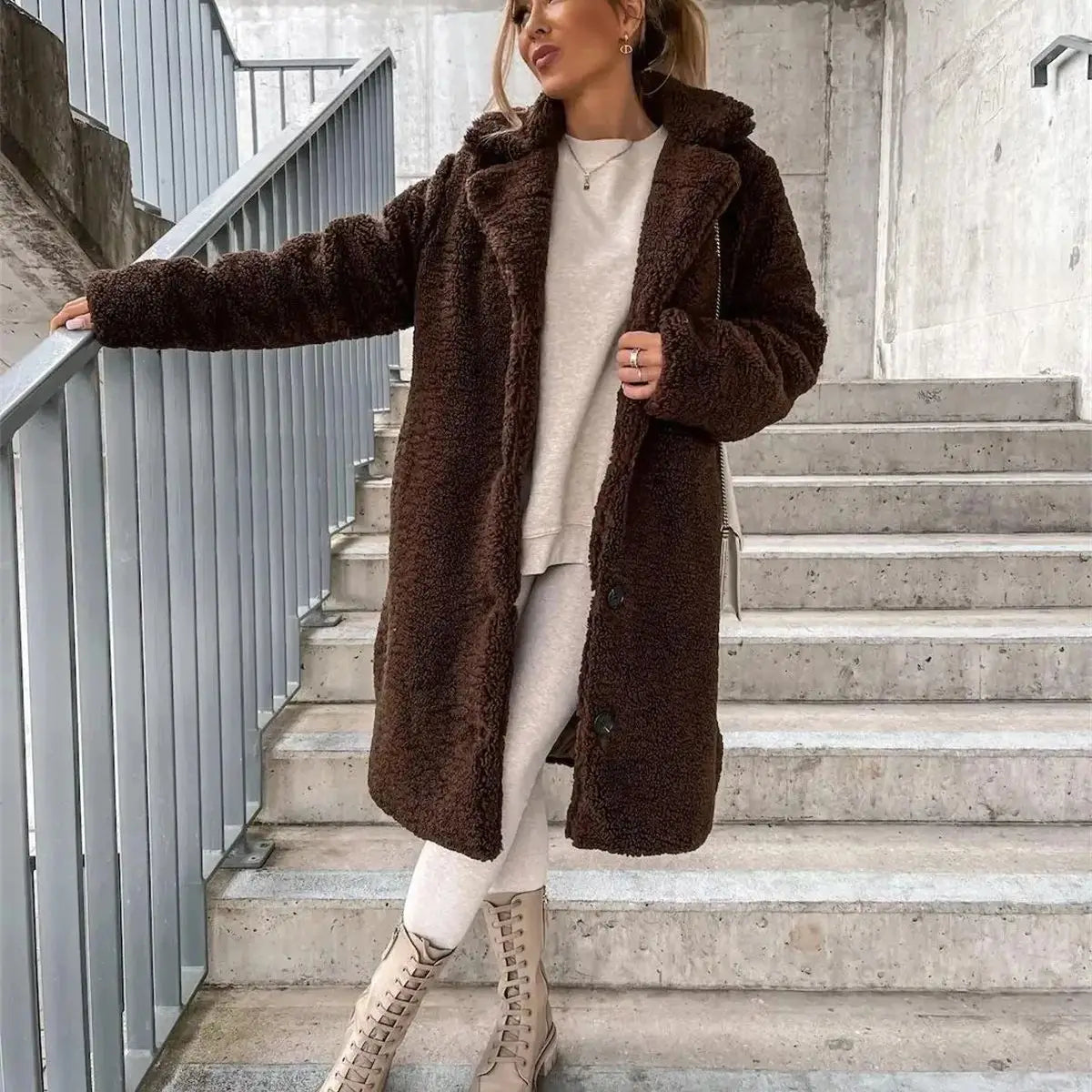 CARALINE - FLEECE FROST COAT