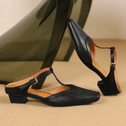 ANN - RENA LEATHER SANDALS