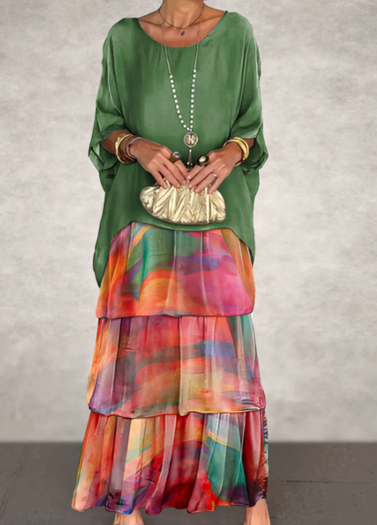 Carolina™ - Elegant Tummy Covering Maxi Dress