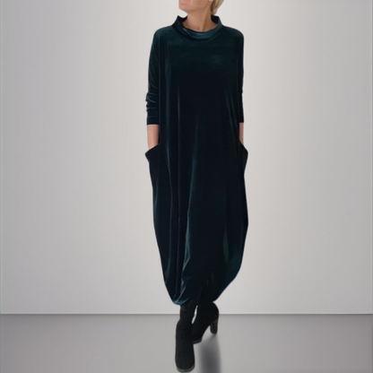 Velvet Elegant Maxi Dress