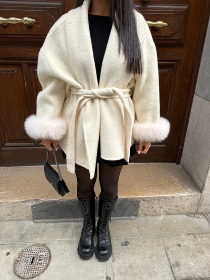 NORIDALE - ELEGANT PLUSH TAILORED COAT