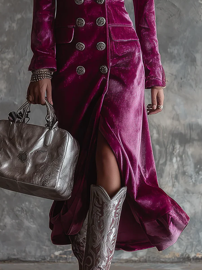 Victoria - Velvet Blazer Dress