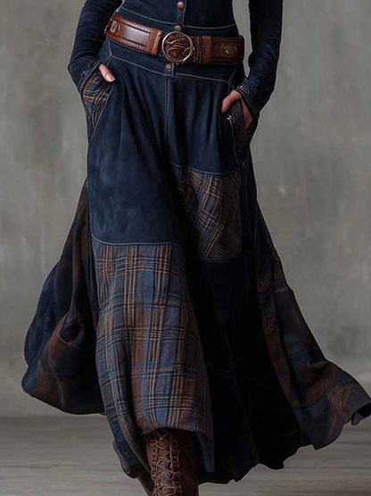 Michelle Suede Maxi Dress