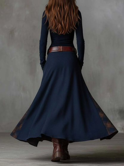 Michelle Suede Maxi Dress