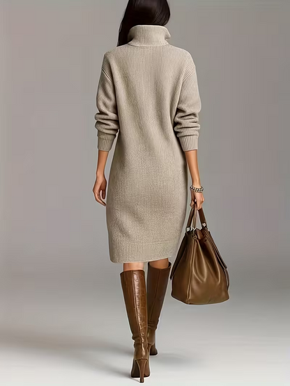 BELLE – SOFT KNIT BUTTON DRESS