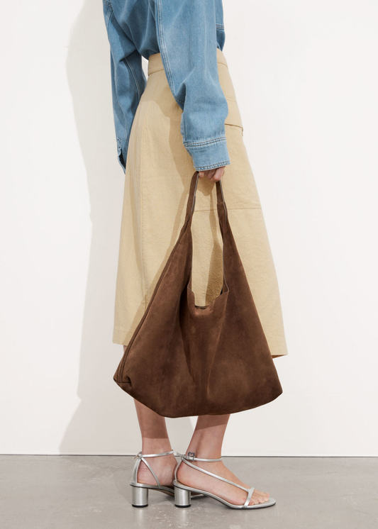 CAPRI - VINTAGE STYLE SUEDE HANDBAG TOTE