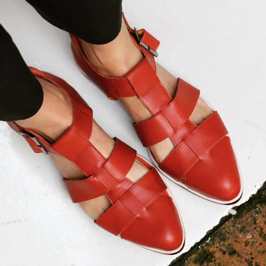 Alicia | Woven Flat Sandals