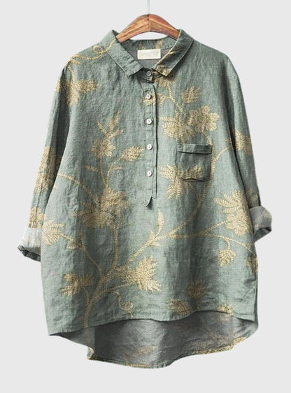 Kate™ | Vintage Floral Blouse